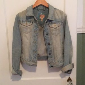 Distressed Abercrombie jean jacket